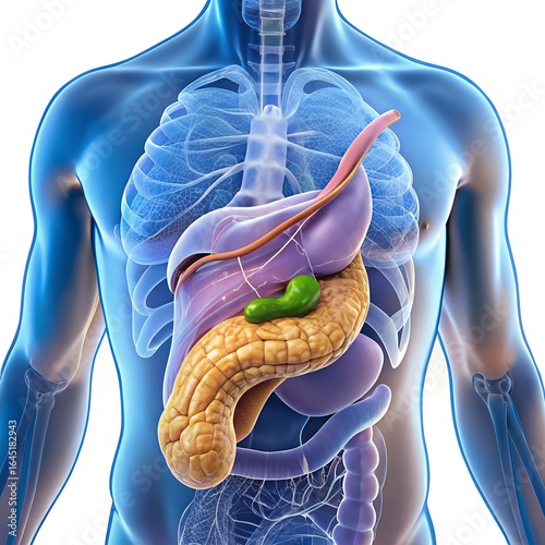 pancreas with transparent background