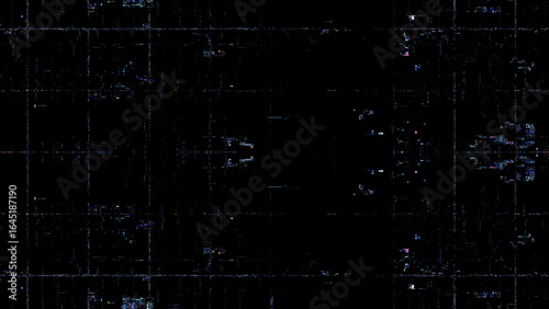 Abstract Digital Pixel Noise Glitch.Video Corruption Error