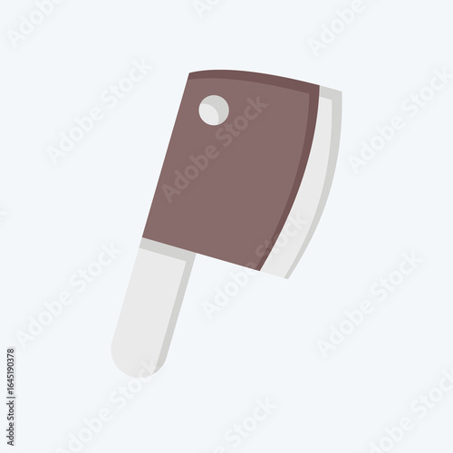 Icon Chopper. related to BBQ symbol. flat style. design editable