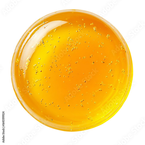 Fresh mango jelly Top view isolated on transparent background.