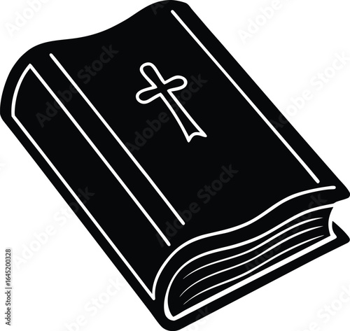 gold bible on the white background.eps