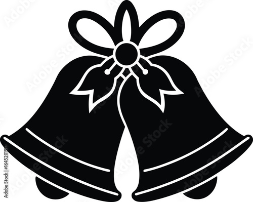 holiday bells on white background.eps