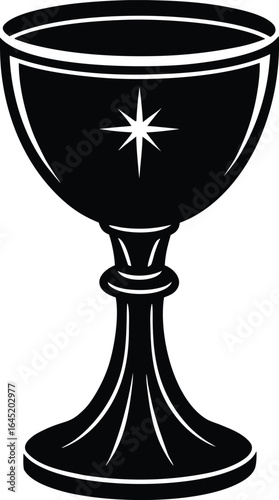 holy chalice on the white background.eps