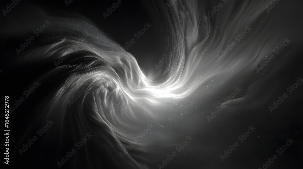 Naklejka premium Abstract swirling design of light and shadow.