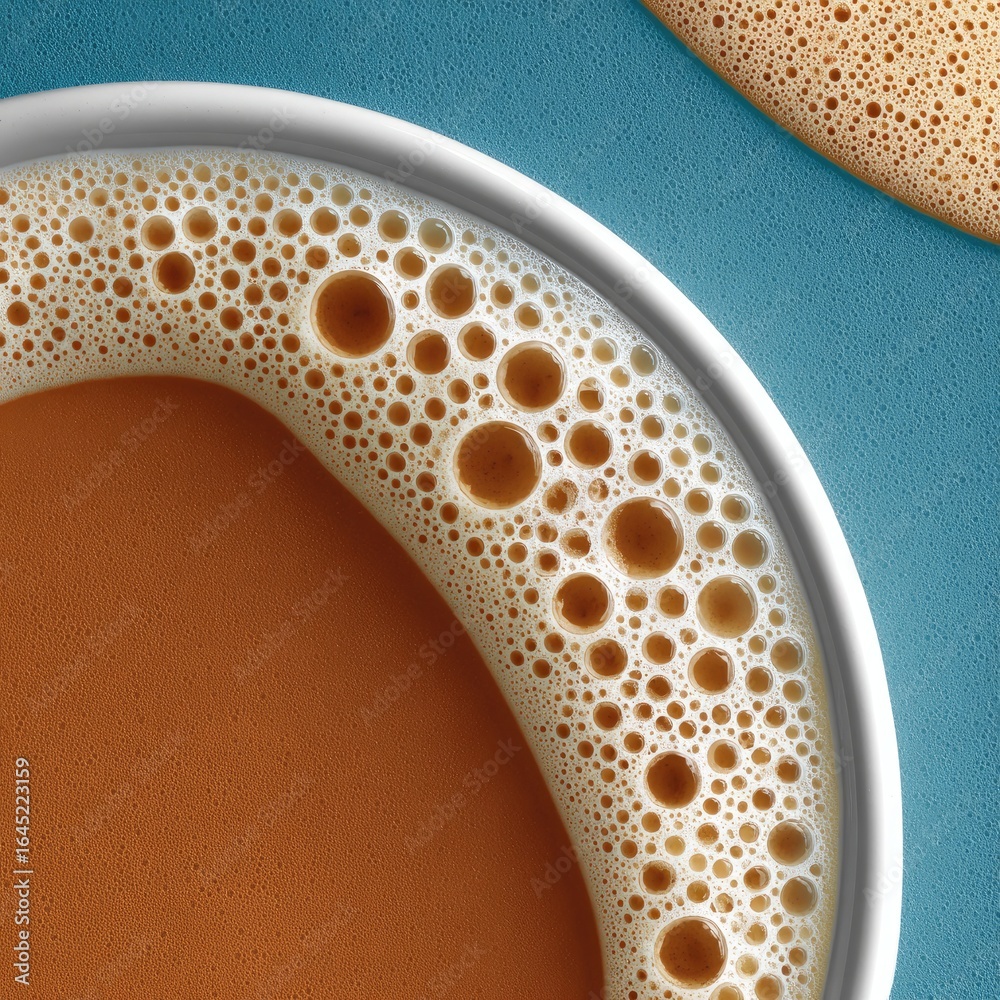 Fototapeta premium Close-up of coffee foam