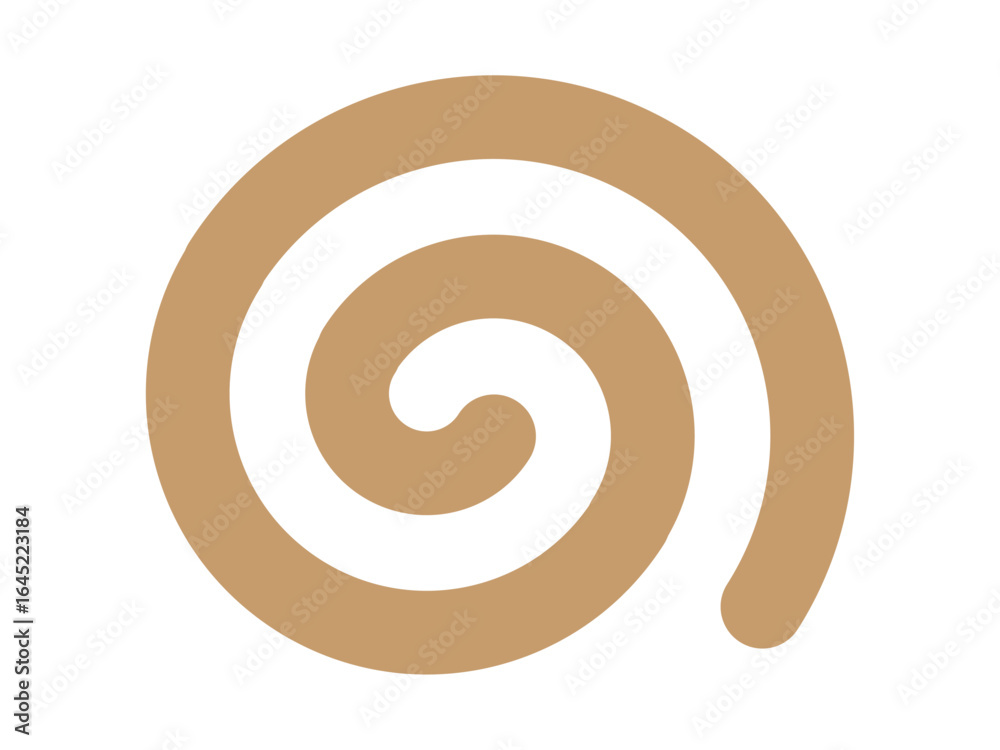 Obraz premium ぐるぐるのアイコン(うずまきの効果線)