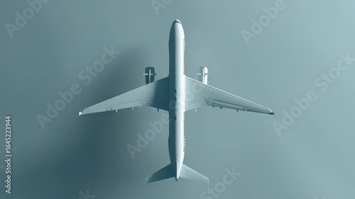 Wallpaper Mural Airplane on a gray background, perfect for use in presentations, reports or social media posts Torontodigital.ca