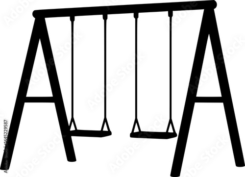 swing, line art, black and white, sketch, minimalist, outdoor furniture