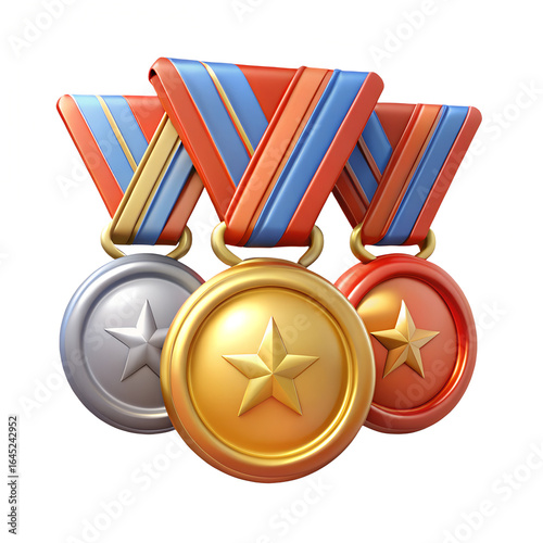 Three Medals Gold, Silver, Bronze
