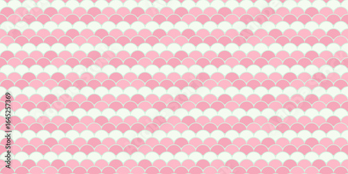 Elegant pink and white fish scale pattern.  Perfect for feminine designs, websites, or branding.  This seamless texture offers a subtle yet stylish geometric backdrop.