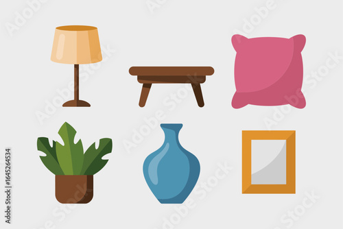 Terrarium and glass jar plant icons, miniature moss bonsai fern vector, tabletop garden illustration, boutique shop label, gift card artwork