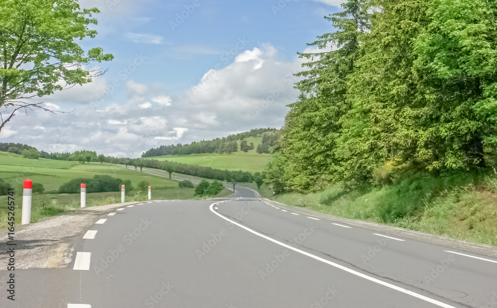 Fototapeta premium Route du Massif Central, France 