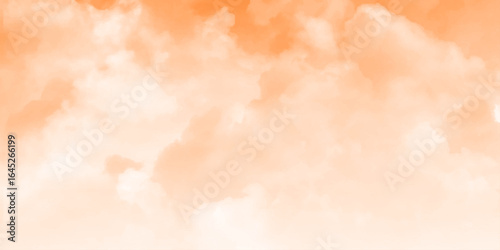 Pink sky with white clouds.  sweet dream background. Vector art