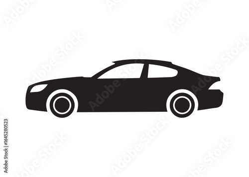 Car auto vehicle transport silhouette vector illustration