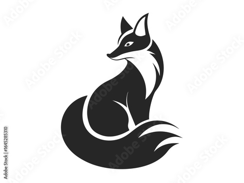 Unique fox logo, fox illustration, vector design combining creativity and elegance, perfect for branding, wildlife projects, pet businesses, outdoor themes, and modern graphic identities.