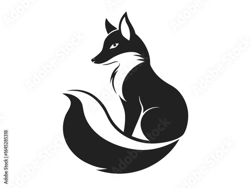 Unique fox logo, fox illustration, vector design combining creativity and elegance, perfect for branding, wildlife projects, pet businesses, outdoor themes, and modern graphic identities.