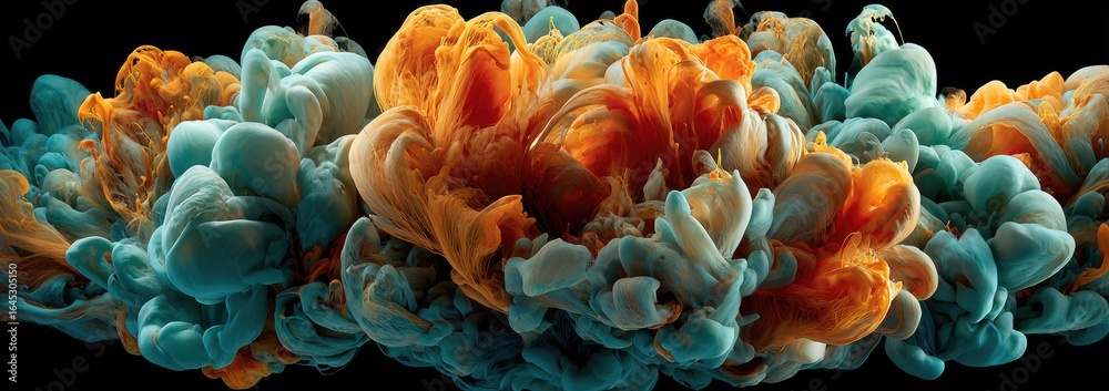 Fototapeta premium Abstract ink cloud explosion