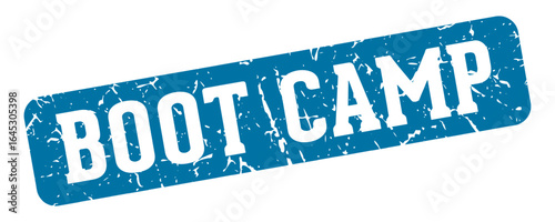 boot camp rectangular sign. boot camp stamp
