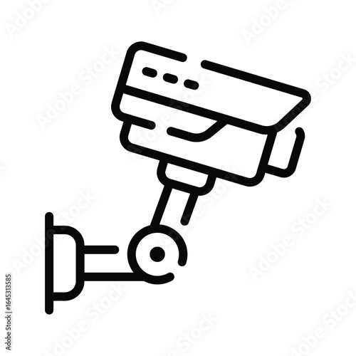 A linear style icon showing event security cctv