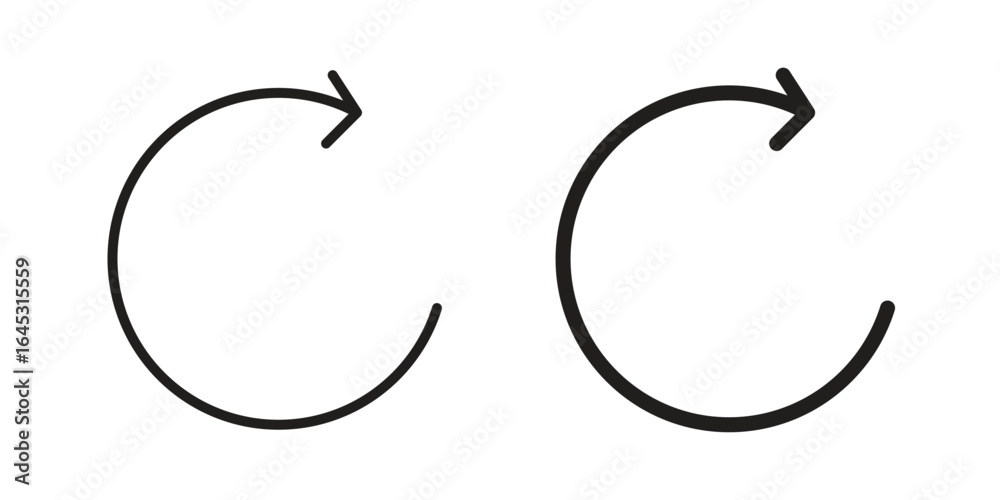 Obraz premium Rotate right icon