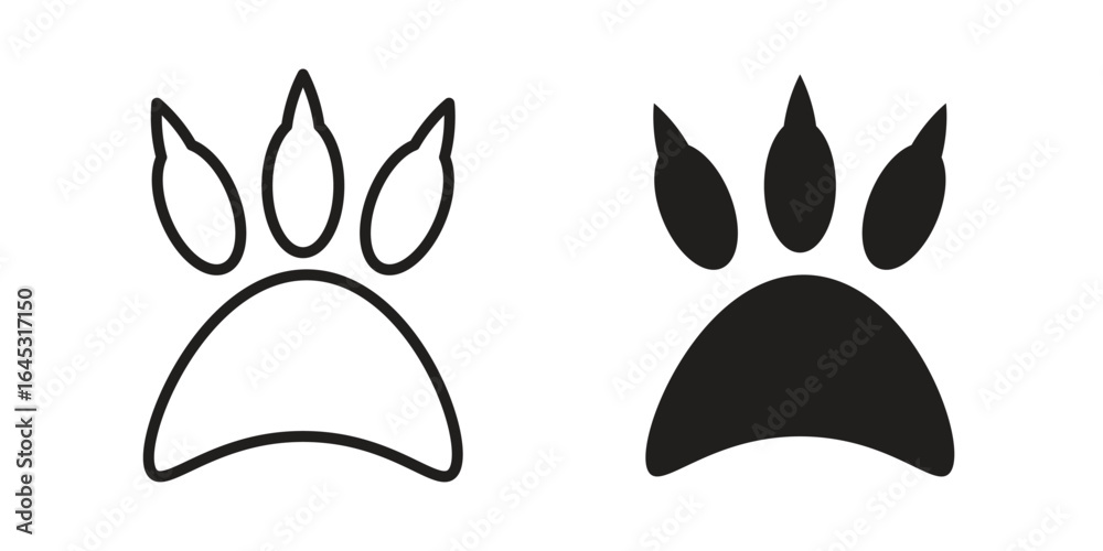 Fototapeta premium Paw icon