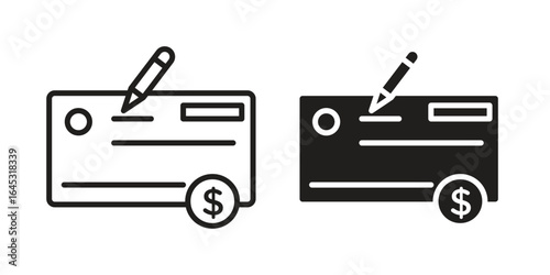 Money check icon