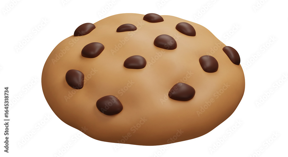 Fototapeta premium ふっくら焼きあがったチョコチップクッキー