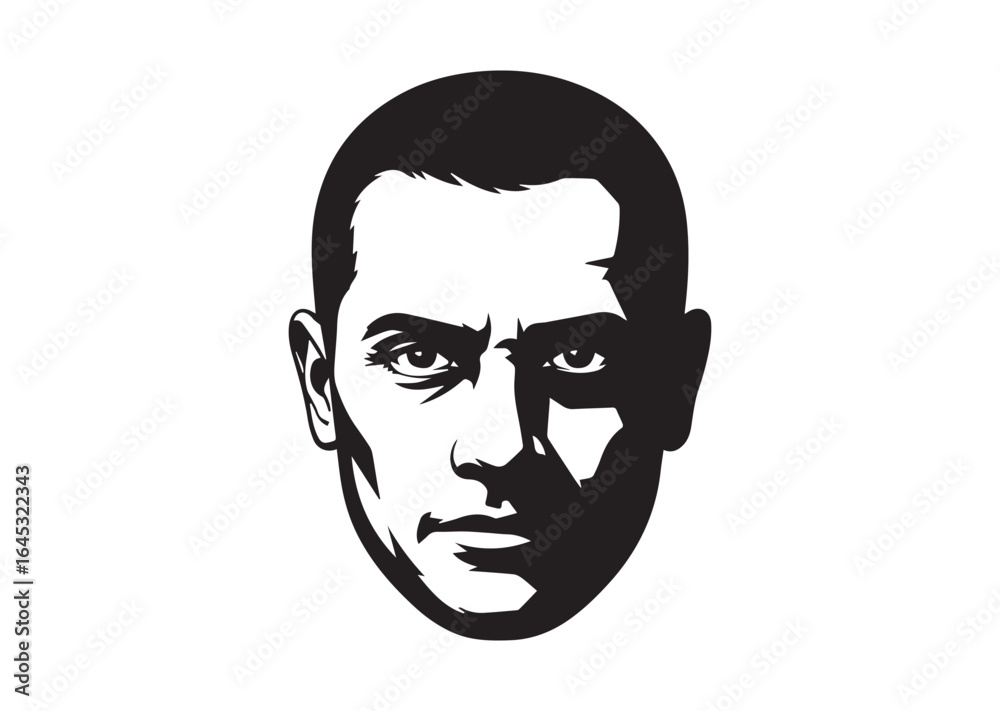 Head silhouette vector illustration Head silhouette vector illustration