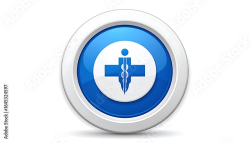 Stylized medical symbol showcasing advanced healthcare technology and clinical innovation