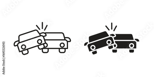 Car crash icon