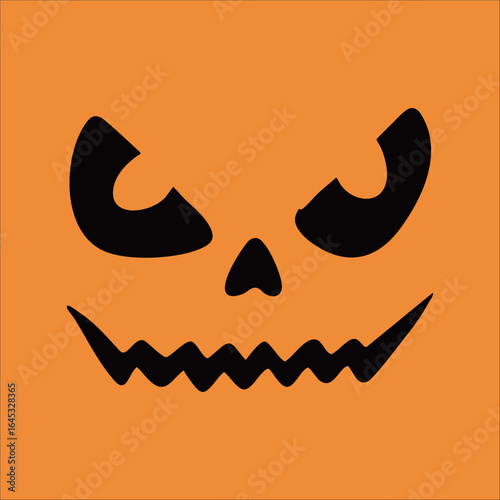 Halloween ghost horror expression illustration
