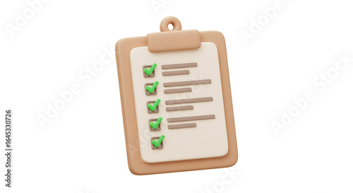 チェックリスト　3Dイラスト　完了済み項目多数