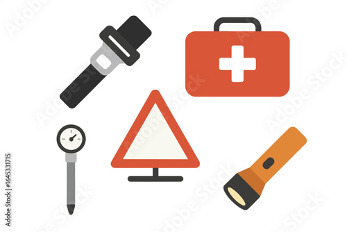 Essential emergency kit items for roadside assistance and safety during travel and outdoor activities