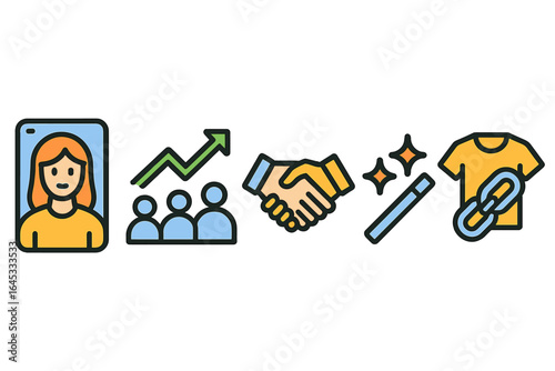 Engaging online community through collaboration and growth strategy with visual elements for better understanding