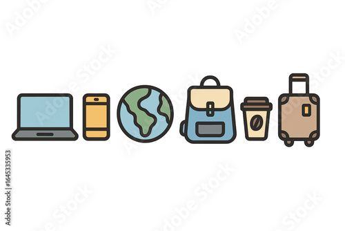 Essential travel items for a successful trip anywhere in the world with your gadgets and luggage