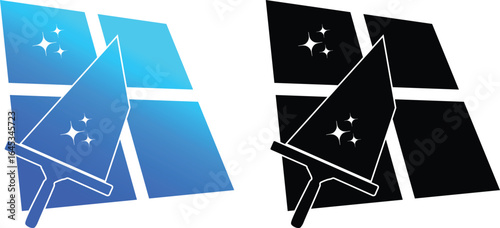 inique window cleaning icon