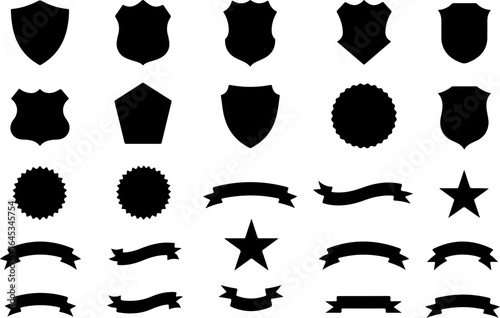 Awards & Badges: Silhouette Vector Collection" vector graphics bundle
