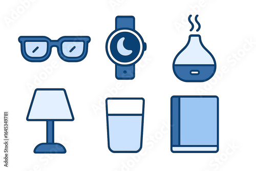 Collection of modern lifestyle items showcasing wellness and relaxation at home