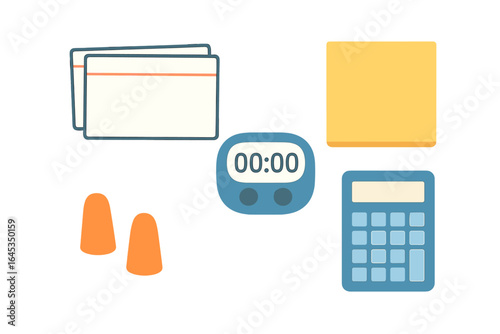 Resources for effective time management in academic or business settings with tools for organization and calculation