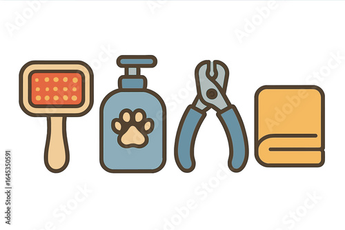 Essential pet grooming tools for maintaining your animal's hygiene and appearance at home