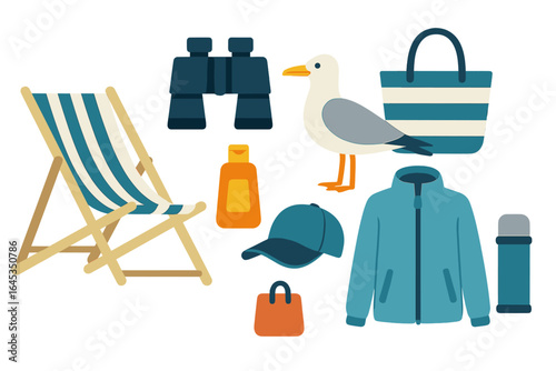 Essential beach items for a relaxing day by the shore with friends, family, or solo