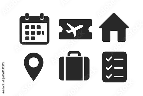 Planning a travel itinerary with travel essentials like tickets, checklists, and accommodation details