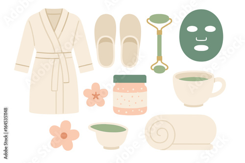 Spa day essentials for relaxation and self-care in a cozy at-home setting