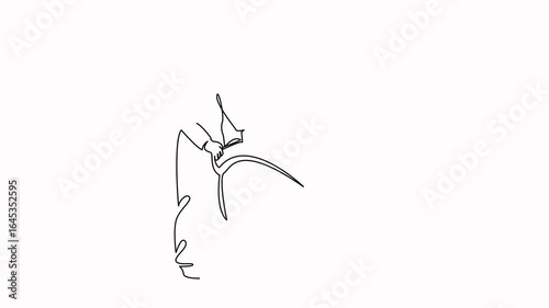 Self drawing animation .Hand drawn animated illustration. cleaning, man, equipment, person, cleaner, hygiene, machinery, color image