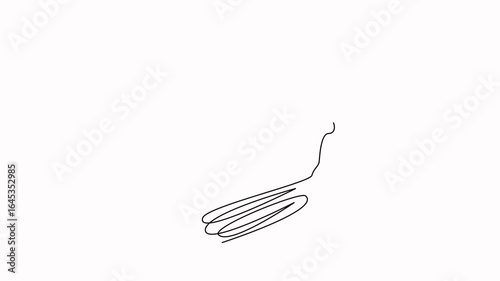 Self drawing animation of one continuous line. Hand drawn animated illustration. overweight, lifestyle, fat, yoga, athlete, exercise, female, fitness, sport, person