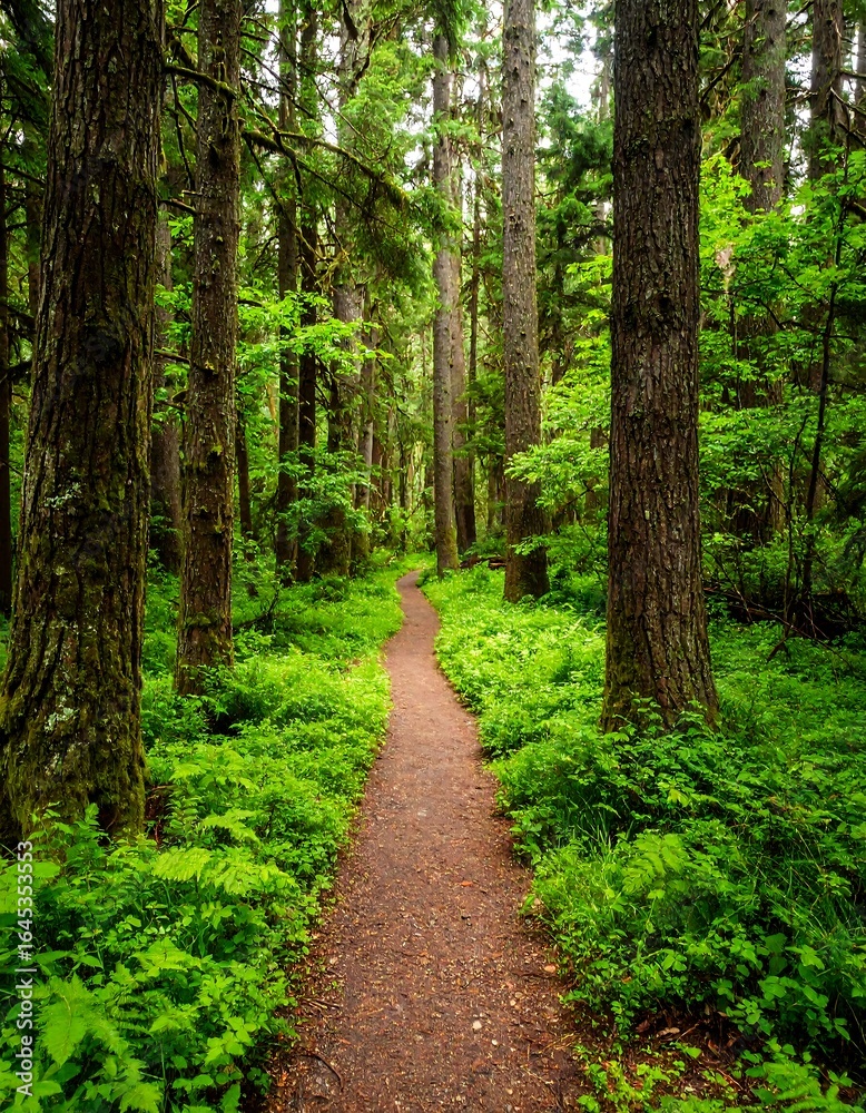 Fototapeta premium Lush forest path