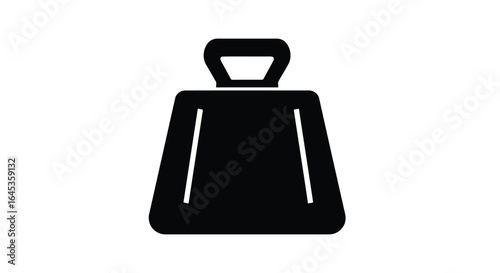 Cowbell isolated on white background, a percussion instrument for music rhythm