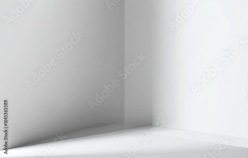 Wallpaper Mural Abstract corner of a white room with soft shadows Torontodigital.ca