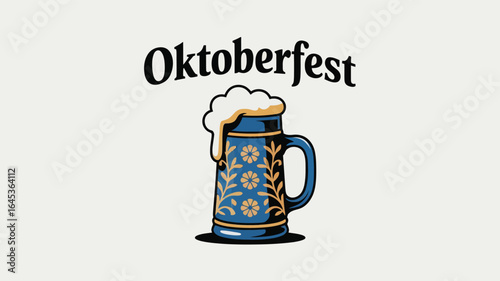 Oktoberfest Celebration with Beer Mug Design