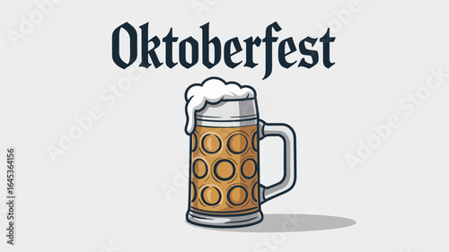 Oktoberfest Celebration with Beer Mug Design